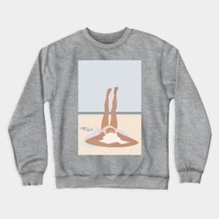 Chillin' Beach Girl Crewneck Sweatshirt